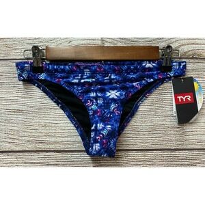 TYR Bikini Swim Brief Womens Size S (4/6) Purple STA Cruz MNI Bikini Bottom New